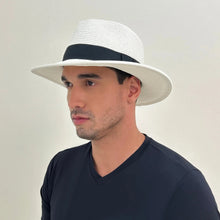 Lade das Bild in den Galerie-Viewer, Image 06: Uv Line Panamahut Hat Shanghai Imp Uni White Black Upf50+
