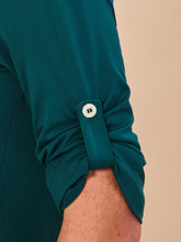Lade das Bild in den Galerie-Viewer, Image 05: Uv Line Hemdblusenkleid Shirtdress Copenhagen Petroleo Upf50+