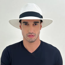 Lade das Bild in den Galerie-Viewer, Image 05: Uv Line Panamahut Hat Shanghai Imp Uni White Black Upf50+