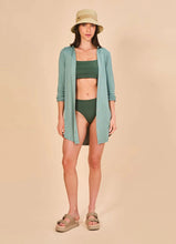 Lade das Bild in den Galerie-Viewer, Image 02: Uv Line Hemdblusenkleid Shirtdress Copenhagen Water Green Upf50+

