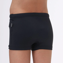 Lade das Bild in den Galerie-Viewer, Model Back: Uv Line Jungen-Badehose Sunga Kids Preto Upf50+
