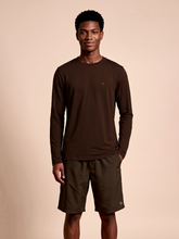 Lade das Bild in den Galerie-Viewer, Gallery: Uv Line Rashguard Longsleeve New Fit Textura Masc Brown Upf50+
