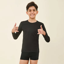 Lade das Bild in den Galerie-Viewer, Image 04: Uv Line Rashguard Longsleeve Uvpro Kids Black Upf50+
