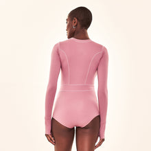 Lade das Bild in den Galerie-Viewer, Model Back: Uv Line Badeanzug Swimsuit Macae Malva Upf50+
