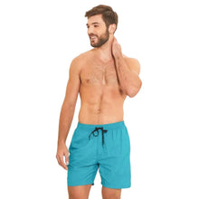 Lade das Bild in den Galerie-Viewer, Model Front: Uv Line Bermuda-Shorts Short Lucca Petroleo Upf50+
