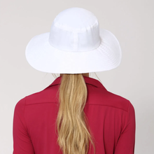 Lade das Bild in den Galerie-Viewer, Model Back: Uv Line Schlapphut Hat Lyon Nac L Fem White Upf50+
