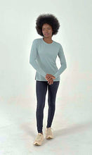 Lade das Bild in den Galerie-Viewer, Product Front: Uv Line Rashguard Longsleeve Fem New Fit Verde Agua Upf50+
