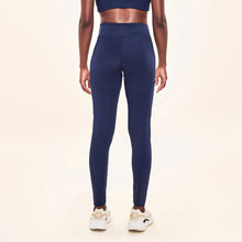 Lade das Bild in den Galerie-Viewer, Model Back: Uv Line Fitness-Shorts Legging Fit Aspen Navy Blue Upf50+
