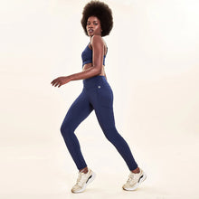 Lade das Bild in den Galerie-Viewer, Image 04: Uv Line Fitness-Shorts Legging Fit Aspen Navy Blue Upf50+
