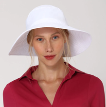 Lade das Bild in den Galerie-Viewer, Model Front: Uv Line Schlapphut Hat Lyon Nac L Fem White Upf50+
