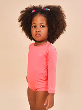 Lade das Bild in den Galerie-Viewer, Image 03: Uv Line Baby-Bademode Baby Longsleeve Swimsuit Coral Upf50+
