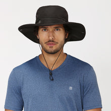 Lade das Bild in den Galerie-Viewer, Model Front: Uv Line Schlapphut Safari Preto Upf50+
