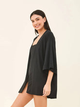 Lade das Bild in den Galerie-Viewer, Image 03: Uv Line Kaftans/Cover-Ups Kimono Color Black Upf50+
