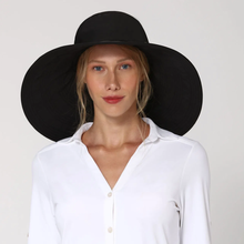 Lade das Bild in den Galerie-Viewer, Model Front: Uv Line Schlapphut Beverly Hills Preto Upf50+
