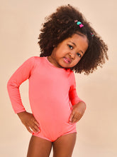 Lade das Bild in den Galerie-Viewer, Gallery: Uv Line Baby-Bademode Baby Longsleeve Swimsuit Coral Upf50+
