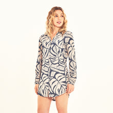 Lade das Bild in den Galerie-Viewer, Image 02: Uv Line Hemdblusenkleid Shirtdress Costela Aco Off White Upf50+
