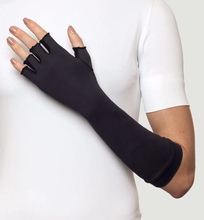 Lade das Bild in den Galerie-Viewer, Image 02: Uv Line Handschuhe Long Gloves Uni Black Upf50+
