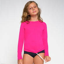 Lade das Bild in den Galerie-Viewer, Gallery: Uv Line Rashguard Camiseta Kids Uvpro Ml Pink Upf50+
