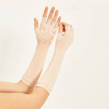 Lade das Bild in den Galerie-Viewer, Image 04: Uv Line Handschuhe Long Gloves Uni Beige Upf50+
