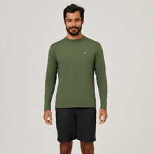 Lade das Bild in den Galerie-Viewer, Camiseta Uvpro ML Verde Militar UPF50+
