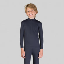 Lade das Bild in den Galerie-Viewer, Rash Guard Kids High-Neck Black UPF50+
