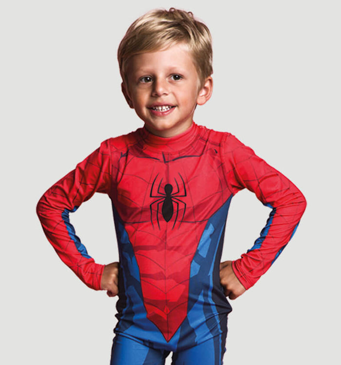 Model Front: Uv Line Jungen-Badehose Homem Aranha Ml I18 Ml Inf Estampa