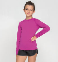 Lade das Bild in den Galerie-Viewer, Image 02: Uv Line Rashguard Kids Fpu50+ Uvpro Long Sleeve T-Shirt Pink Uv
