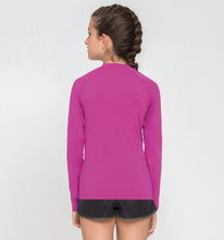 Lade das Bild in den Galerie-Viewer, Model Back: Uv Line Rashguard Kids Fpu50+ Uvpro Long Sleeve T-Shirt Pink Uv
