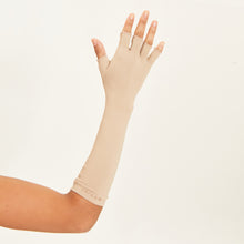 Lade das Bild in den Galerie-Viewer, Image 02: Uv Line Handschuhe Long Glove Chocolate Upf50+
