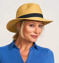 Lade das Bild in den Galerie-Viewer, Image 02: Uv Line Panamahut Shanghai Areia Preto Upf50+
