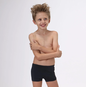 Model Front: Uv Line Jungen-Badehose Sunga Kids F Inf Preto