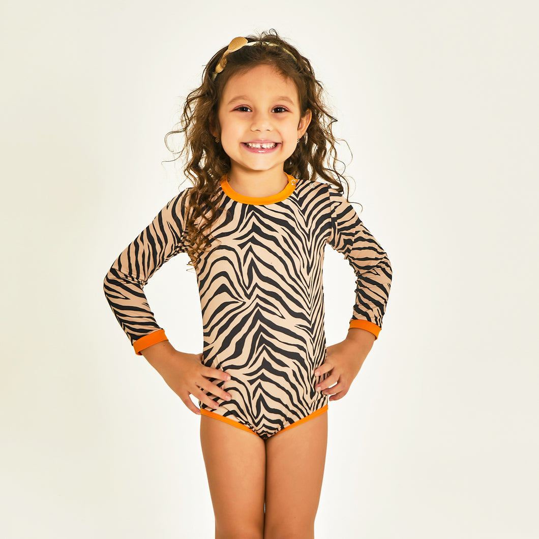 Model Front: Uv Line Baby-Bademode Swimsuit Baby Zebra Upf50+