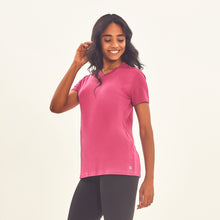 Lade das Bild in den Galerie-Viewer, Image 02: Uv Line Fitness-Top T-Shirt Sport Fit Fuchsia Upf50+
