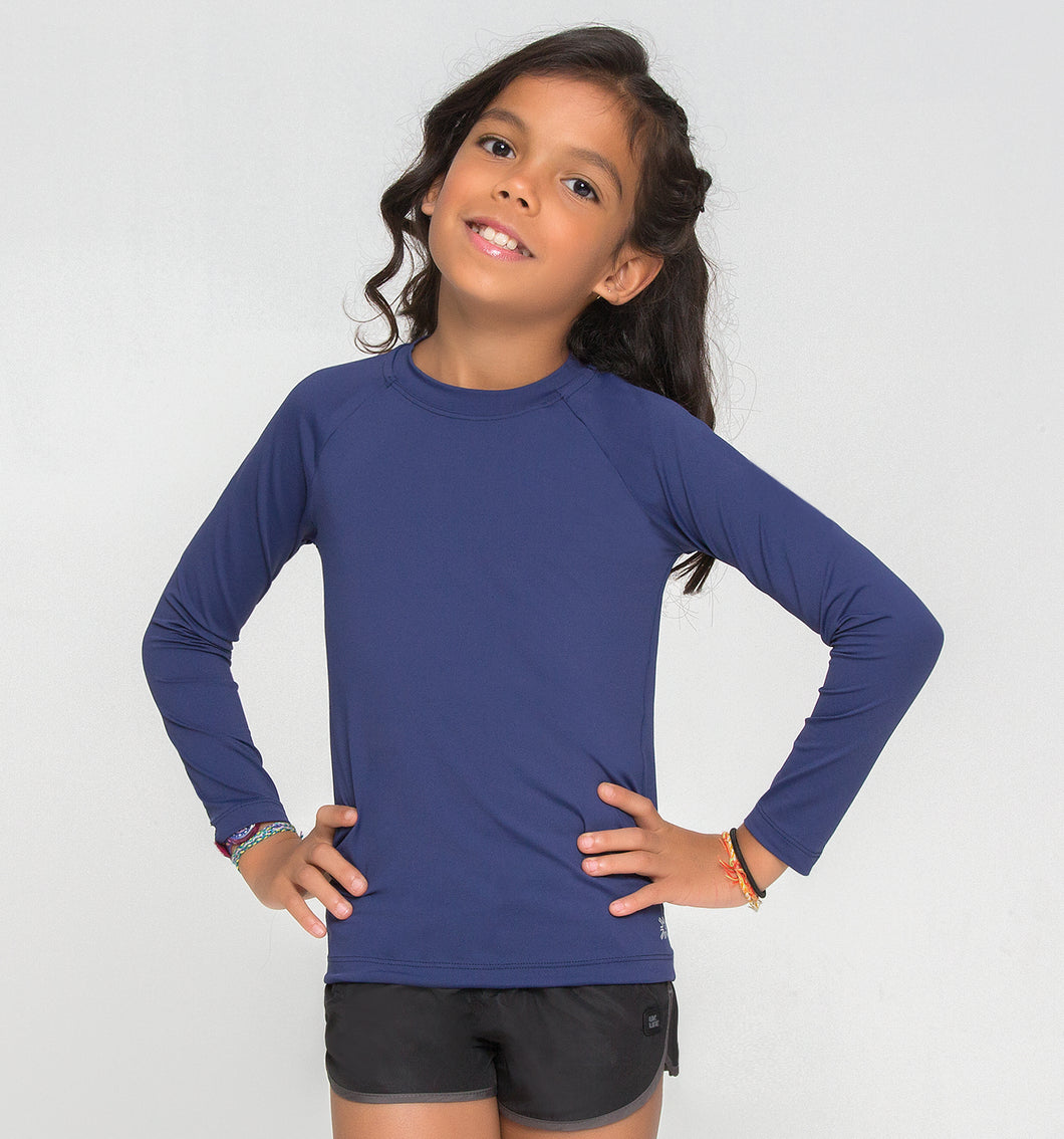 Model Front: Uv Line Rashguard Uvpro Br Ml Inf Marinho