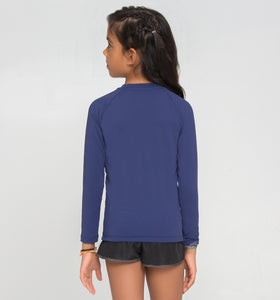 Model Back: Uv Line Rashguard Uvpro Br Ml Inf Marinho