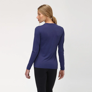 Model Back: Uv Line Rashguard Uvpro Br Ml Marinho Fem