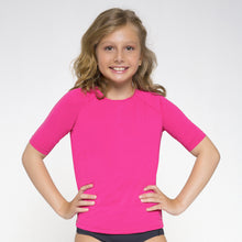 Lade das Bild in den Galerie-Viewer, Camiseta Kids Uvpro Mc Pink UPF50+
