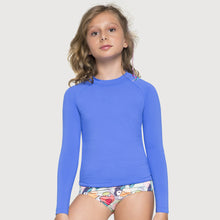 Lade das Bild in den Galerie-Viewer, Camiseta Kids Uvpro ML Azul Bic UPF50+
