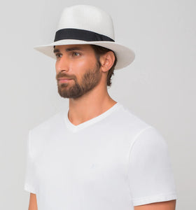 Chapeu Shanghai Imp Uni Branco/Preto