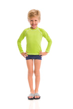 Lade das Bild in den Galerie-Viewer, Kids FPU50+ UV Colors Long Sleeve T-Shirt Apple Green Uv
